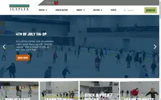 Bergerfoundationiceplex.com Screenshot 2024-07-05 14:18:54