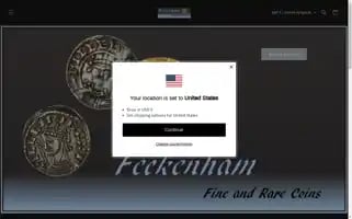 Feckenhamfineandrarecoins.com Screenshot 2024-05-03 17:26:00