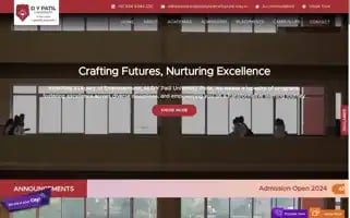 Dypatiluniversitypune.edu.in Screenshot 2024-06-13 17:25:15