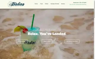 Thelandingbeachbar.com Screenshot 2024-06-14 02:33:01