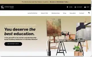 Coldwaxacademy.com Screenshot 2024-07-09 00:27:39