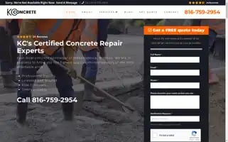 Callconcretekc.com Screenshot 2024-07-07 16:14:30