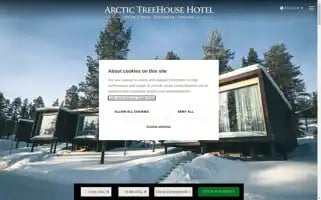 Arctictreehousehotel.com Screenshot 2024-04-15 17:32:15