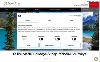 Canadatravelspecialists.com Screenshot 2024-04-23 13:26:02