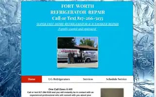 Fortworthfridgerepair.com Screenshot 2024-05-09 18:53:02