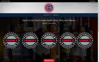 Damonsbeverage.com Screenshot 2024-05-09 08:22:25