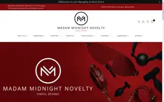 Madammidnightnovelty.com Screenshot 2024-04-27 15:03:12