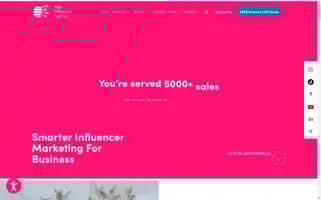 Theinfluenceagency.com Screenshot 2024-05-14 09:19:17