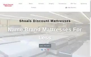 Shoalsdiscountmattresses.com Screenshot 2024-05-16 17:07:04