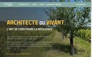 Architecteduvivant.fr Screenshot 2024-06-30 10:44:31