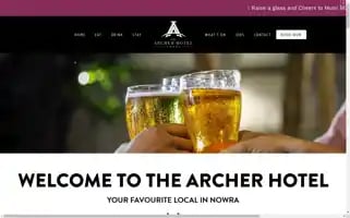 Archerhotelnowra.com Screenshot 2024-04-19 06:35:27