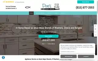 Donsapplianceservice.com Screenshot 2024-05-15 20:21:04