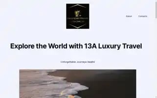 13aluxurytravel.net Screenshot 2024-04-17 09:53:24