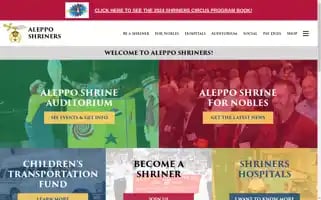 Alepposhriners.com Screenshot 2024-06-11 14:42:14