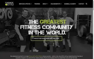 Thegaragegym.net Screenshot 2024-07-05 17:52:40