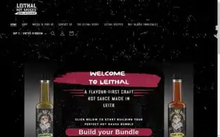 Leithalhotsauces.co.uk Screenshot 2024-04-18 11:16:59