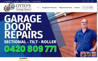 Ottosgaragedoors.com.au Screenshot 2024-07-09 08:18:02