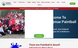 Centralavenuepaintballpark.com Screenshot 2024-05-15 17:02:01