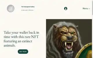 Theendangeredgallery.store Screenshot 2024-05-28 04:58:44