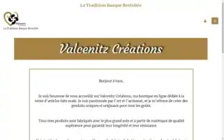 Valcenitz-creations.fr Screenshot 2024-05-20 17:26:35
