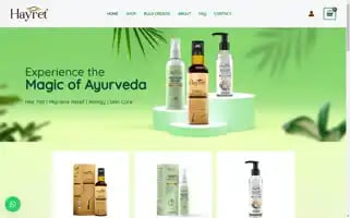 Hayretnaturals.com Screenshot 2024-05-29 16:27:12