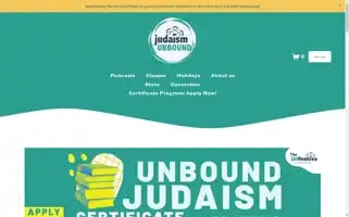 Judaismunbound.com Screenshot 2024-07-02 22:24:31