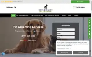 Houndhavenpetgrooming.com Screenshot 2024-05-16 01:56:41