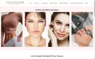Clearwateraesthetics.com Screenshot 2024-06-26 10:59:23