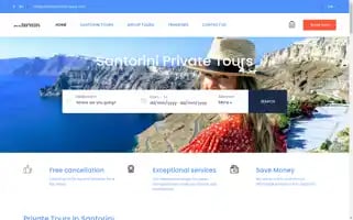 Santoriniprivate-tours.com Screenshot 2024-04-16 09:48:30