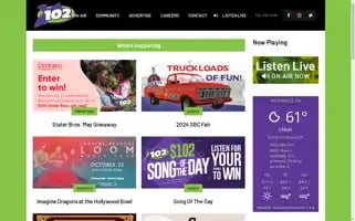 Y102fm.com Screenshot 2024-05-15 08:00:16