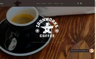 Ironworkscoffeetx.com Screenshot 2024-07-05 08:03:37