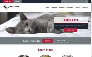 Safehavenhumane.org Screenshot 2024-05-13 19:10:55