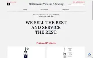 Alldiscountvacuumandsewing.com Screenshot 2024-05-15 11:01:25