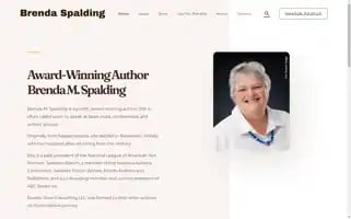 Brendaspaldingauthor.com Screenshot 2024-06-28 09:31:10