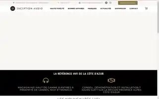 Exceptionaudio.fr Screenshot 2024-05-19 15:03:15