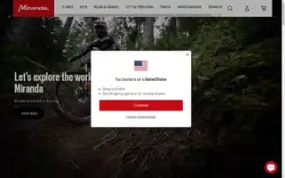 Mirandabikestore.com Screenshot 2024-06-29 23:07:33