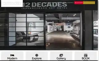 Arthotel12decadesjohannesburg.com Screenshot 2024-04-17 06:28:55