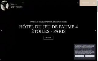 Jeudepaumehotel.com Screenshot 2024-04-16 15:02:00