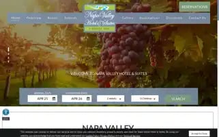 Napavalleyhotelandsuites.com Screenshot 2024-04-26 02:26:09