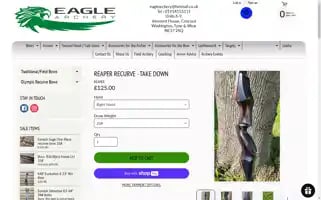 Eaglearchery.co.uk Screenshot 2024-05-09 12:22:45