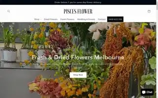 Piscesflower.com.au Screenshot 2024-04-27 09:13:04