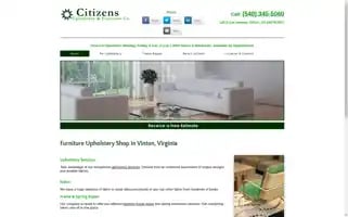 Citizensupholsteryandfurniture.com Screenshot 2024-05-15 17:32:06