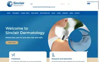 Sinclairdermatology.com.au Screenshot 2024-06-29 17:04:50