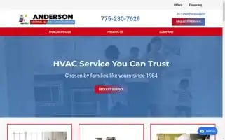 Andersonhvacnv.com Screenshot 2024-05-08 12:52:27