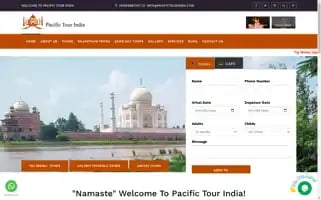Pacifictourindia.com Screenshot 2024-04-25 04:28:45