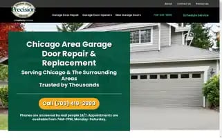 Precisiongarage-door.com Screenshot 2024-05-13 11:46:05