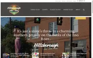 Visithillsboroughnc.com Screenshot 2024-07-04 21:15:07