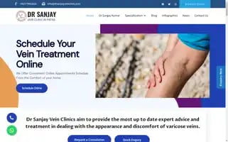 Drsanjayveinclinic.com Screenshot 2024-06-18 23:08:21