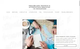 Dreamlandtravelsandattestationservices.com Screenshot 2024-04-18 18:02:42