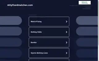 Ahlyfixedmatches.com Screenshot 2024-07-05 15:26:17